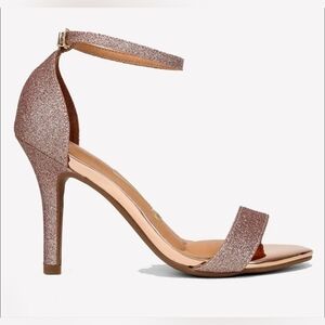 Wild Pair Bethie Memory Foam Bronze Glitter Stiletto Heel Size 11M NIB